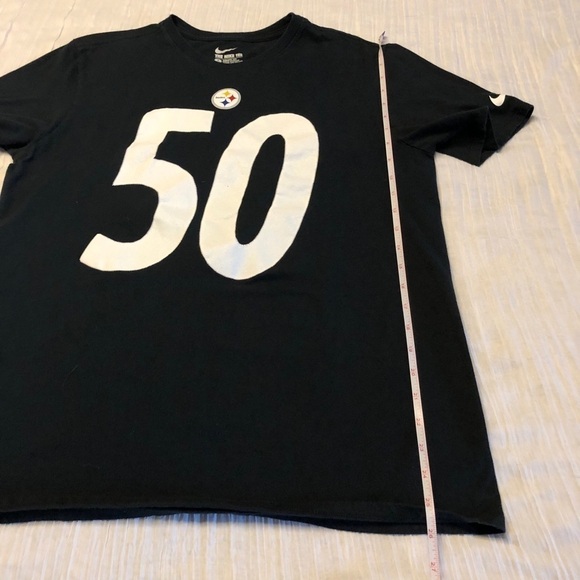 NIKE - SHAZIER-PITTSBURGH STEELERS T-SHIRT SIZE LARGE BLACK SHORT SLEEVES - Picture 6 of 8